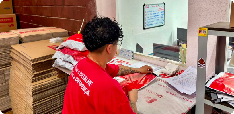 Fábrica de produção Mebuki para vendas D2C e e-commerce.